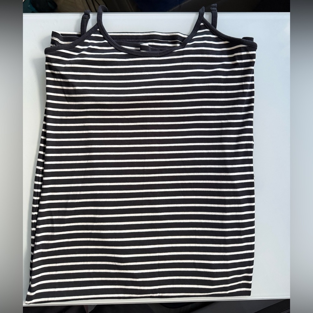 GAP Black & white striped maxi